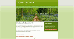 Desktop Screenshot of forests.co.uk