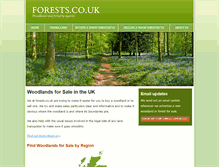 Tablet Screenshot of forests.co.uk